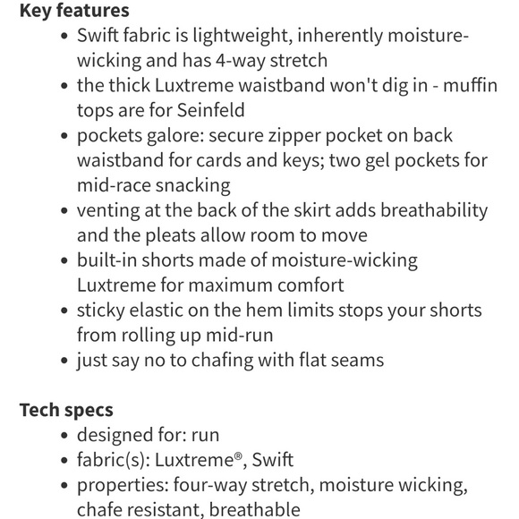 Lululemon Running Pace Setter Skirt Skirt 8 Tall - Picture 8 of 8